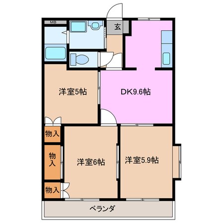 斎宮駅 徒歩32分 2階の物件間取画像